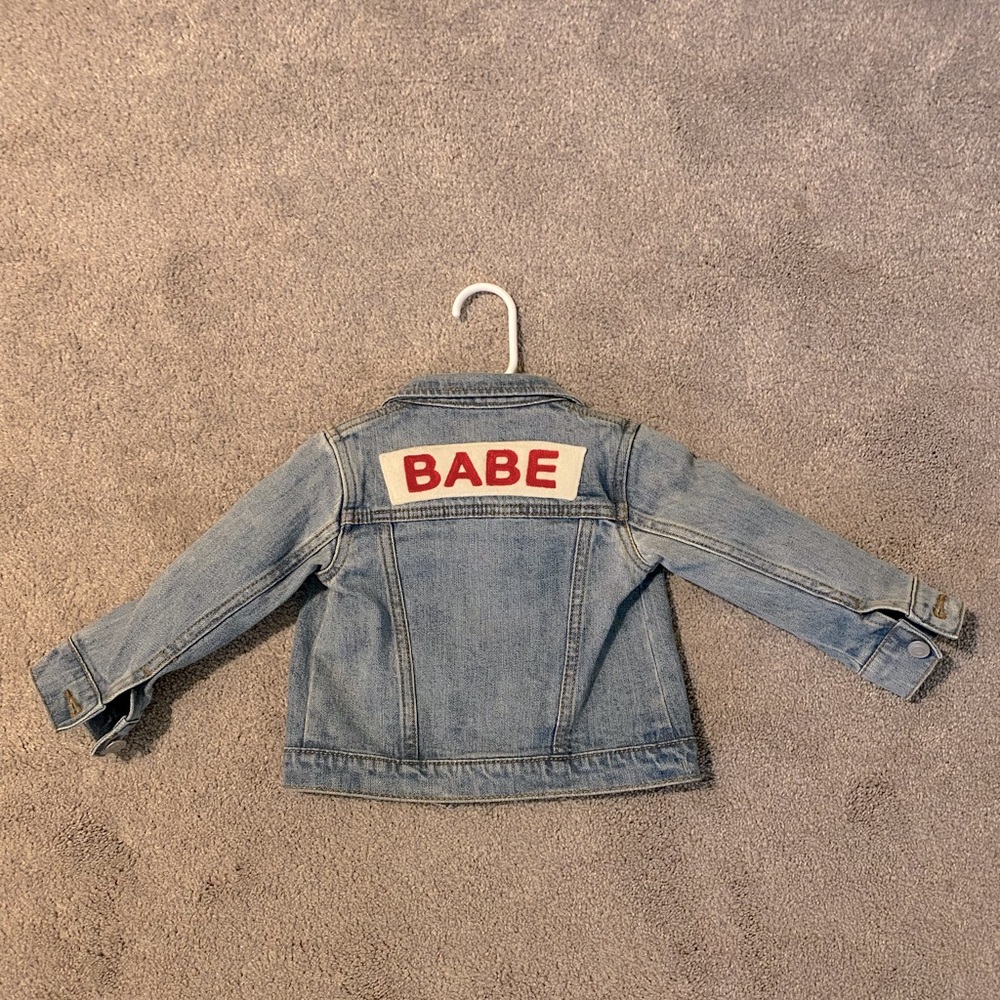 Ingrid & Isabel toddler BABE jean jacket!